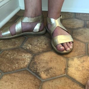 Gold sandals